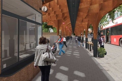 How the station concourse will look after the SIPs building is completed.